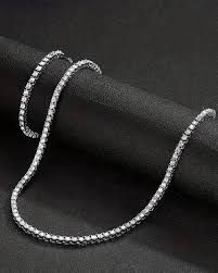 Men's Minimalist Necklace - Sleek Titanium Pendant