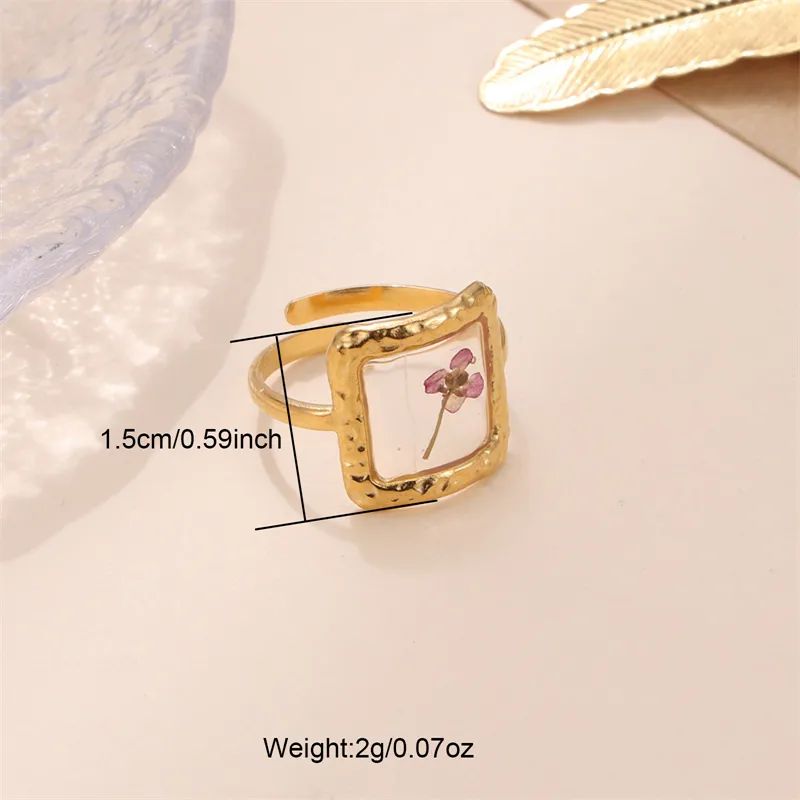 Retro Gold Open Ring - Adjustable Statement Piece