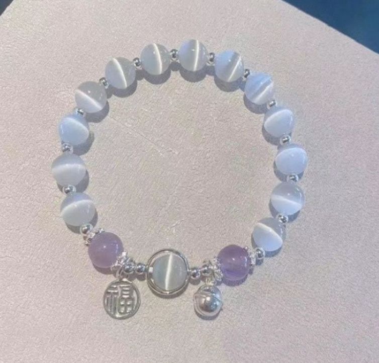 Shining Round Bead Elastic Handmade Bracelets - Stackable Beads