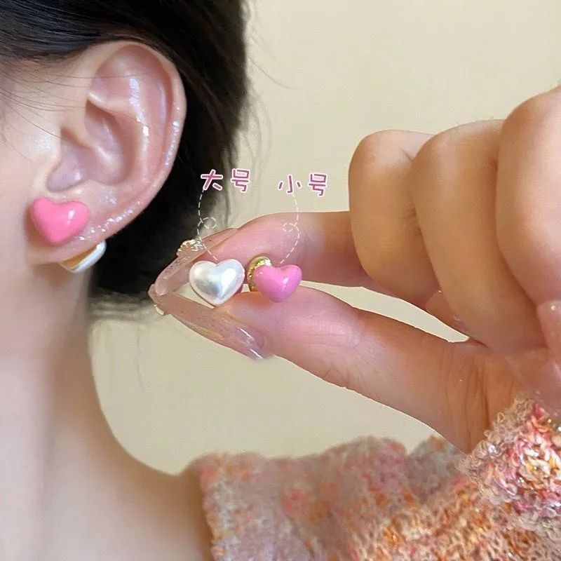 Love Pearl Dual-Wear Ear Studs - Luxury Pearl Earrings Set