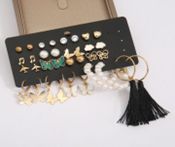 17 Pair Casual Earring Set