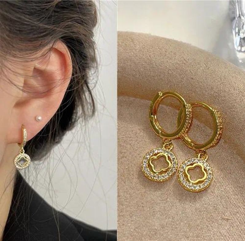 Ring Four-Leaf Clover Earring - Lucky Charm Design
