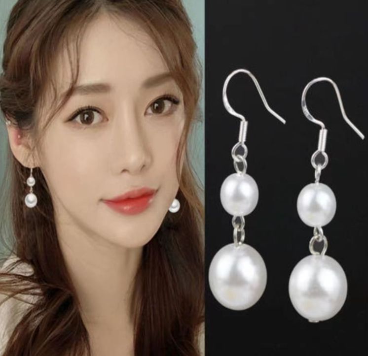 Pearl White Earrings - Bridal Shell Jewelry