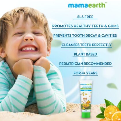 Sulfate Free Awesome Orange Toothpaste For Kids With Fluoride