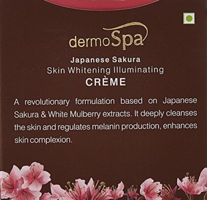 Lotus Professional Dermo Spa Japanese Sakura Skin Whitening and Illuminating Day Creme with SPF20, 50g