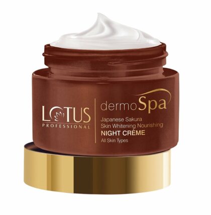 Lotus Professional Dermo Spa Japanese Sakura Skin Whitening and Nourishing Night Creme, 50g